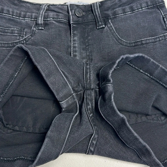 Moussy high rise denim cuff black shorts size small - Picture 8 of 12